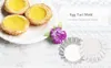 6pcs Stainless Steel Egg Tart Cupcake Mold Baking Tool stainless steel material, anti-corrosion, non-toxic, and durable to use