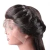 Полные парики человеческих волос шнурка 9a перуанские Виргинские волосы прямые полные парики шнурка для черных женщин с волосами младенца