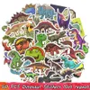 50 PCS Dinosaur Animal Stickers Bomb Decals Educational Toys for Kids Room Decor Gifts DIY Macbook Laptop Luggage Skateboard Water Bottle