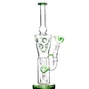 Diamant d'épaisseur coloré avec trou en ligne narguilé anneau Bongs tuyau d'eau plié 14mm joint vapeur narguilé