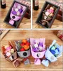 Multi Colors Soaps Flower for Wedding Valentines Day Gift Bouquet Levendige Simulatie Rose Soap Flowers Nieuwe Collectie 11 8RT BB