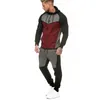 Outono fitness sportswear homens conjunto moda tracksuits conjuntos homem fisherbuilding hoodies calça casual outwear ternos dropshipping