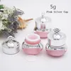 5/10/15g Crown Shape Plastic Refillable Bottles Empty Pot Bottles Makeup Jar Travel Face Cream Lotion Cosmetic Container Hot Sale