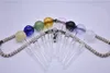 Wholesale high quality hand-slide glass smoking pipe transparent color bent oil burner glass tube