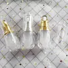 10 ml de Ouro / Prata Recarregável Garrafa de Gota para Óleo Essencial de Tinta De Tatuagem De Perfume Embalagem Cosmética Acrílico Inquebrável F1694