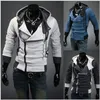 Sudaderas con capucha de talla grande moda elegante cremallera hombres ropa deportiva Patchwork polar sudaderas manga larga abrigo con capucha sudaderas YL779.2