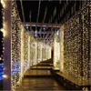 4 * 5 m 640 Glühbirnen Girlande LED-Vorhang Lichterkette Urlaub Party Gerlyanda Weihnachten LED-Lichter Dekorationen für Hochzeit