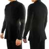 Abbigliamento da palco Personalizzabile da uomo Top da ballo latino Collo alto a maniche lunghe Sala da ballo Concorso Camicia da flamenco Pratica danza 304p