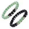 6 stijlen zwart lava stenen etherische olie diffuser armband Aventurine agaat vrouwen mannen yoga boeddha armbanden sieraden cadeau