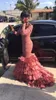 Neue Mode Schwarze Mädchen Afrikanische 2019 Meerjungfrau Abendkleider Mit Langen Ärmeln Spitze Applique Vestido De Festa Abendgarderobe Kleider Formelle Kleider