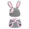 Nouveau-né Crochet photographie Ensembles Bébé Photographie Props Noël tricot costume Dessin Animé Halloween Noël infantile Cosplay vêtements 14styles C5105