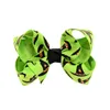 12 pcs 3.15 inch Halloween Grosgrain Ribbon Bows With Clip Ghost Pumpkin Pinwheel Hair Clips Hair Pin Accessories HD751