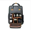 Niech New Arrival Professional Simple Light Camera Bag Canvas Moda Proste Koreański Styl Fotografia DSLR / SLR Plecak