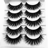 5 Pairs 3D Mink Lashes Full Strip False Eyelash Long Super Thick Eyelashes Mink Lashes Extension G816 Eye Makeup Lashes