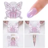 Kit di strumenti per nail art per manicure con unghie adesive color caramella Butterfly Builder Gel UV per l'estensione delle unghie