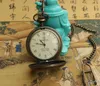 Czysta miedź Maszyny Europejski Styl Nostalgiczny Pojedynczy Otwarty Pusty Kiełkowy Zegarek Kieszeniowy Antyczne Różne Kolekcja Craft Dekoracja Prezent