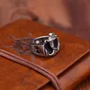 Gotische mannen roer vinger ringen rvs viking piraat kapitein mode-sieraden punk rock trouwring mooi geschenk 13