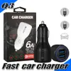 Quick Charger Adapter QC3.0 Dual Car Charger Fast Charging 5V 3.1A Quick Car Adapter for iPhone Huawei Samsung LG Moto Universal Phones