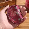 Роскошный дизайнер Марка женщины кошелек изысканный вышивка шелк мини бумажник мода с застежкой-молнией сумки для хранения для свадьбы 0 75ld BB