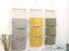 50pcs/lot Wateproof Cotton Linen Wall Hanging Storage Bags Door Pouch Bedroom Wall Hanging Home Office Organizer B8014