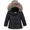 2018 Rússia casaco de inverno crianças meninas roupas conjuntos de crianças menino menina roupas para a véspera de ano novo parka para baixo jaquetas de neve desgaste
