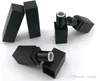 100 stks Lege Hoogwaardige Plastic Lipstick Tube, Black Outter Square Shape Inner Gold DIY Lipstick Tube