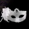 fashion women sexy mask hallowmas venetian eye mask masquerade masks with flower feather easter dance party holiday mask drop9410102