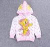 2017 nuove tendenze al dettaglio in moda ragazza cartone animato ragazza bambino giacca di grandi dimensioni foal maglione cartone animato cappotto di cotone abbigliamento