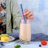 Melk drinken stro roestvrijstalen stro 215 * 12 Dazzle kleuren milieubescherming herbruikbare stro drinken rietjes gereedschap I350