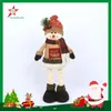 2 PCSSET Süper Sevimli Noel Peluş Oyuncak Oturan Noel Baba Kardan Adam Bebek Noel Süsleri4483677