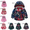 Kids Jassen Gedrukt Baby Jongen Hooded Windjack Cartoon Meisjes Tench Coats Waterdichte Kid Uitloper Babykleding 38 Designs Optioneel DHW1713