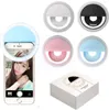 Selfie LED fill light Universal Portable LED Ring Fill Light Lamp Camera Photography Flashes for iPhone Android Smart Phone