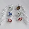 Kleur Dikke Bodem Platte Top Banger Quartz Nail OD 25mm XL 10mm 14mm 18mm Mannelijke Vrouwelijke Dab Rig Glasbong Waterpijp 711