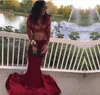 2019 Black Girls Due pezzi Prom Dress Sheer High Neck Long Formal Pageant Holidays Wear Abito da sera per la laurea Custom Made Plus Size