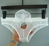 2018 cuecas masculinas de cintura baixa sexy renda vazamento homem tiro embreagem de seda gelo roupa interior masculina cuecas abertas homem jockstrap