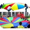 3M 118 zoll Kind Kind Sport Entwicklung Outdoor Regenbogen Regenschirm Fallschirm Spielzeug Jump-sack Ballonfallschirm Spielen Fallschirm heiße Förderung