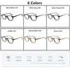 HDCRAFTE Wooden Myopic Glasses Frame Men Women Clear Lens Reading Round Glasses Optical Spectacle Wood Retro Eyeglasses Frames