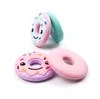 Härlig donut silikon teether minskar sikling tuggbar soother tandhår tuggbar naturlig donut bpa molar stick baby fixer6655551