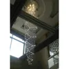 crystal chandeliers pendant lamp spiral crystal pendant light K9 crystal chandelier LED lamp suspension lighting hotel lobby lounge con04