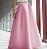 Plus Size New Prom Dresses Skirts Women Satin Fabric Ruffles Long Tutu Skirt Laberate Maxi Elasitc Waist Formal Party Gowns240J