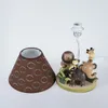 Modern Creative Resin Animals Desk Lamp Study Room Table Light Bedroom Fabric Zoo Table Lamp Living Room Cartoon Table Lighting Fixtures