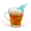 6 cores borboleta silicone sacos de chá filtros filtro chá infusor sílica bonito saquinhos de chá para chá café doces drinkware filtro 60pc9021225