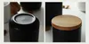 Nordic Ceramic Storage Jar with Bamboo Lid Airtight Sealed Canister Set of 3 Container for Coffee Tea Sugar Spice Black White