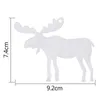 10 pieces/Lot Christmas Tree Ornaments Wood Chip elk Snowman Tree Deer Hanging Pendant Christmas Decoration Xmas Gift C5254