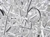 Pendientes Fit 1000pcs / lot Sterling 925 calientes resultados del pendiente de plata alambre guía anzuelos joyería DIY 15 mm Gancho