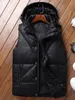 Automne hiver hommes manteau chaud sans manches veste décontracté hommes gilet manteau gilet ultra léger vers le bas gilet 163