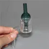 Rökning Set XXL Quartz Thermal Banger Bubbla med glas Carb Cap 10/14 / 18mm Double Tube Quart Nails Tips Bangers Glass Bongs