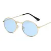 YOOSKE ROUND SUNGLASSES Kvinnor Brand Designer Sea Color Sun Glasses Transparent Matel Frame Clear Cat Eye Glasses Purple Shades9738853