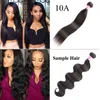 Brazilian Hair Body Wave And Straight Peruvian Hair Weaves Bundle Sample Order Remy Human Hair Extensions Natural Color 100g Just One Piece