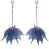 new Hot Creative super - fairy grinding multi - petal soft ear nail female exaggerated fringe earrings personality fashion sales